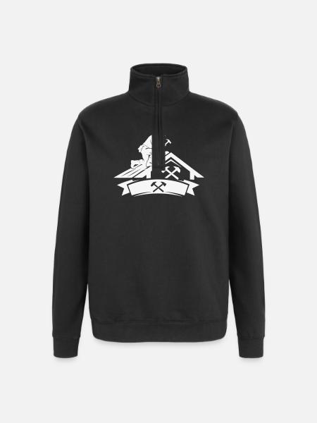 Roofer Master Motif - Quarter-Zip Sweatshirt - black
