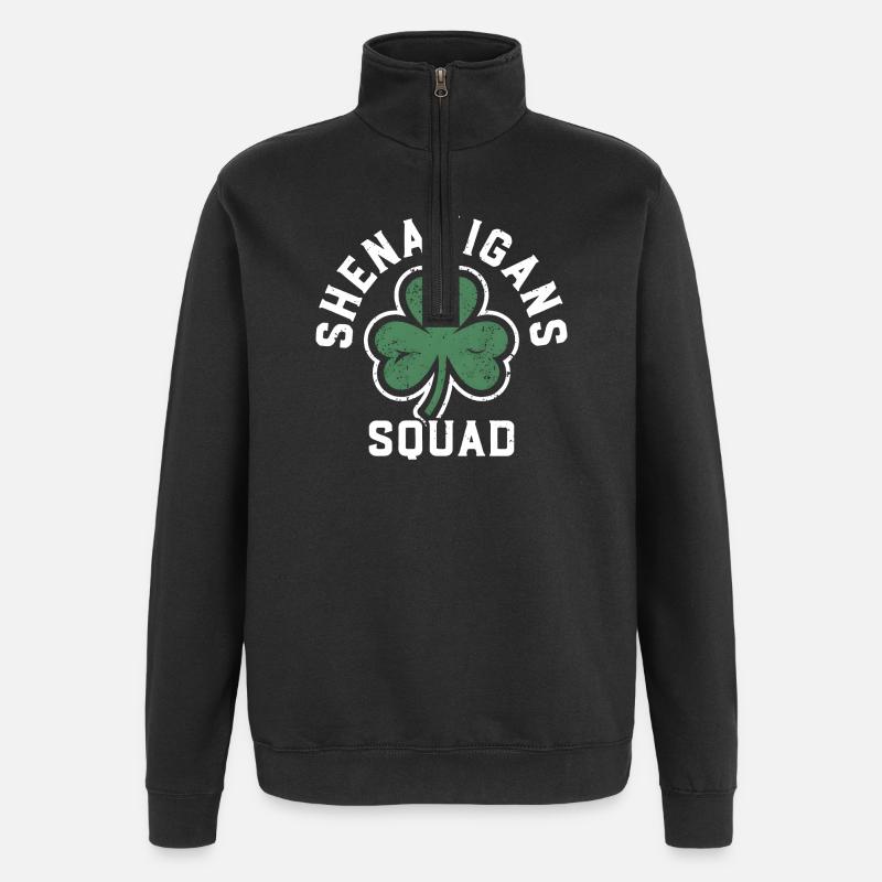 Équipe de Chicanements Shamrock Tee - Sweat à zip 1/4 - noir