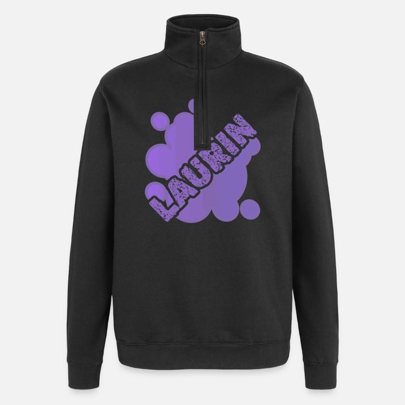 Laurin als Vorname - Quarter-Zip-Sweatshirt - Schwarz
