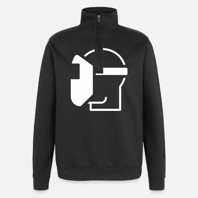 Schweißen, Schweißer, Schweißfachmann - Quarter-Zip-Sweatshirt - Schwarz