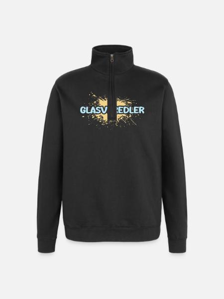 Gift for glass finisher - Quarter-Zip Sweatshirt - black