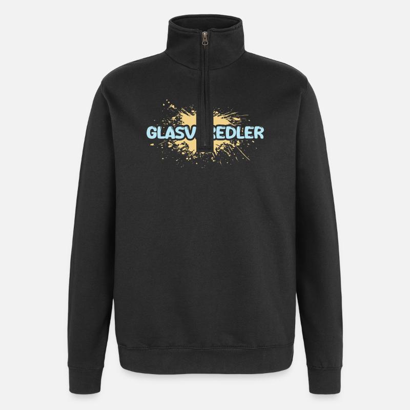 Cadeau pour finisseur en verre - Sweat à zip 1/4 - noir
