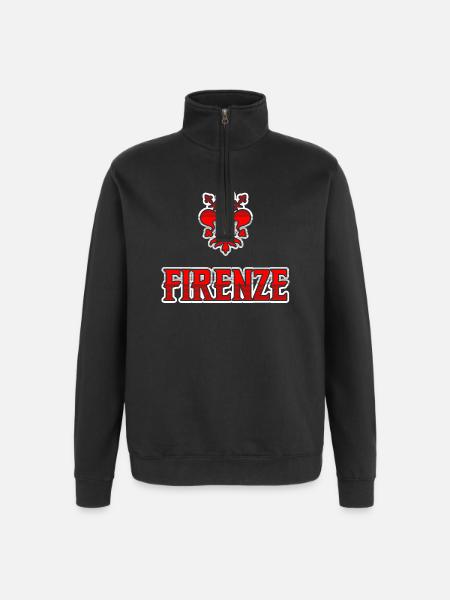Souvenir-T-Shirt Florence Italien, Geschenkidee - Quarter-Zip-Sweatshirt - Schwarz