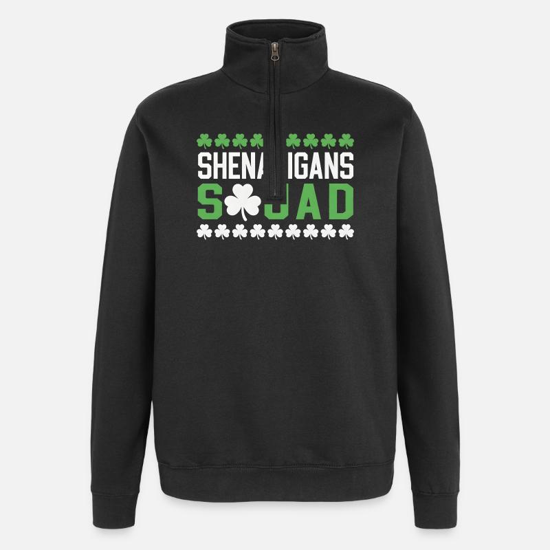 Shenanigans Squad - Quarter-Zip Sweatshirt - black