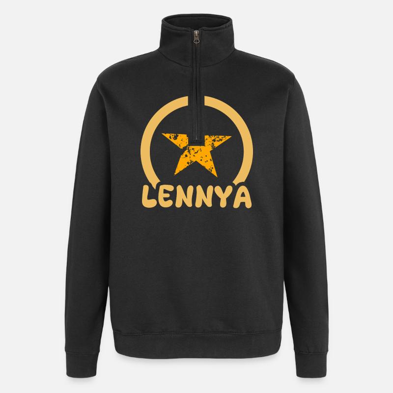 Lennya as a given name - Quarter-Zip Sweatshirt - black