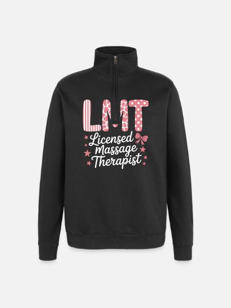 Masseuse Sayings Massage Funny Masseur Gift - Quarter-Zip Sweatshirt - black