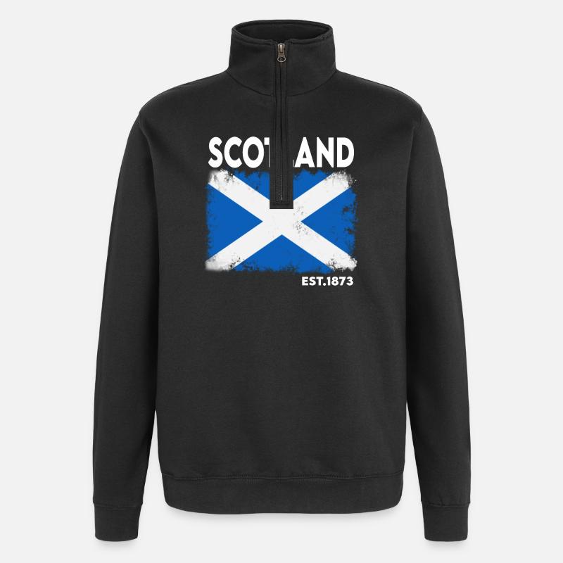Blason de la satire écossaise 1873 - Sweat à zip 1/4 - noir