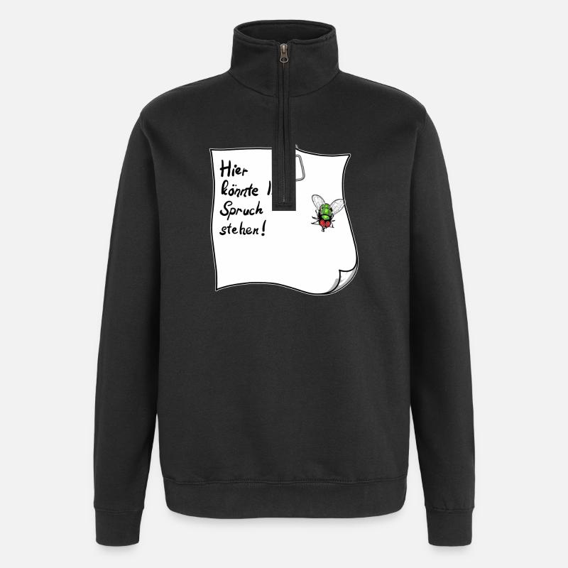 Notes – This could be your saying - Quarter-Zip Sweatshirt - black