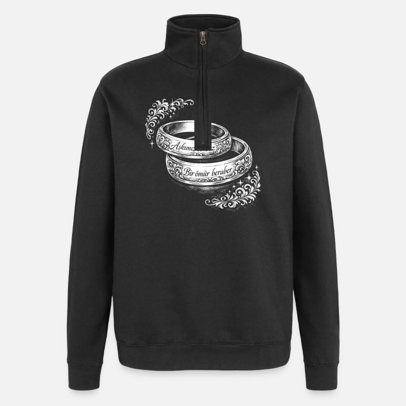 Dügün - Quarter-Zip Sweatshirt - black
