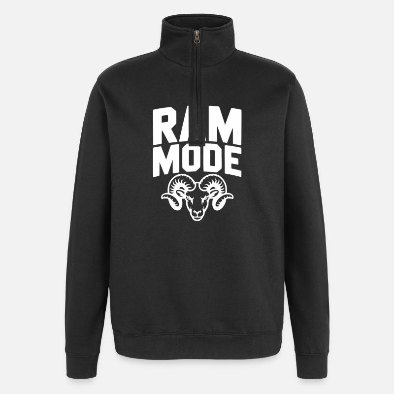 RAM-Modus - Quarter-Zip-Sweatshirt - Schwarz