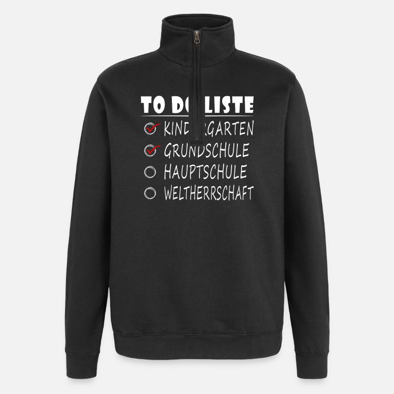 Lehrer Hauptschule Abschiedsgeschenk Abschied - Quarter-Zip-Sweatshirt - Schwarz