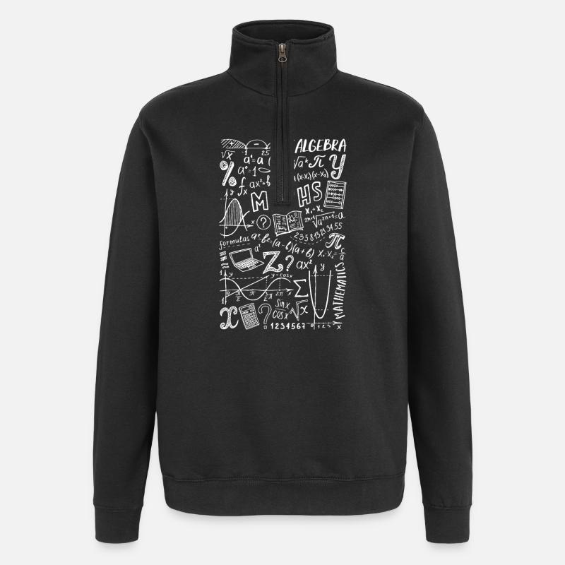 Math's Algebra Mathematics - Quarter-Zip Sweatshirt - black