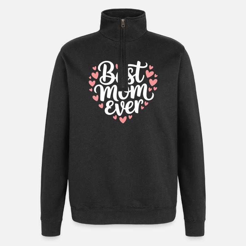 Die beste Mutter aller Zeiten - Quarter-Zip-Sweatshirt - Schwarz
