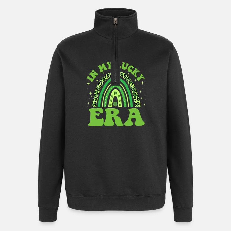 À mon époque chanceuse, Saint-Patrick - Sweat à zip 1/4 - noir