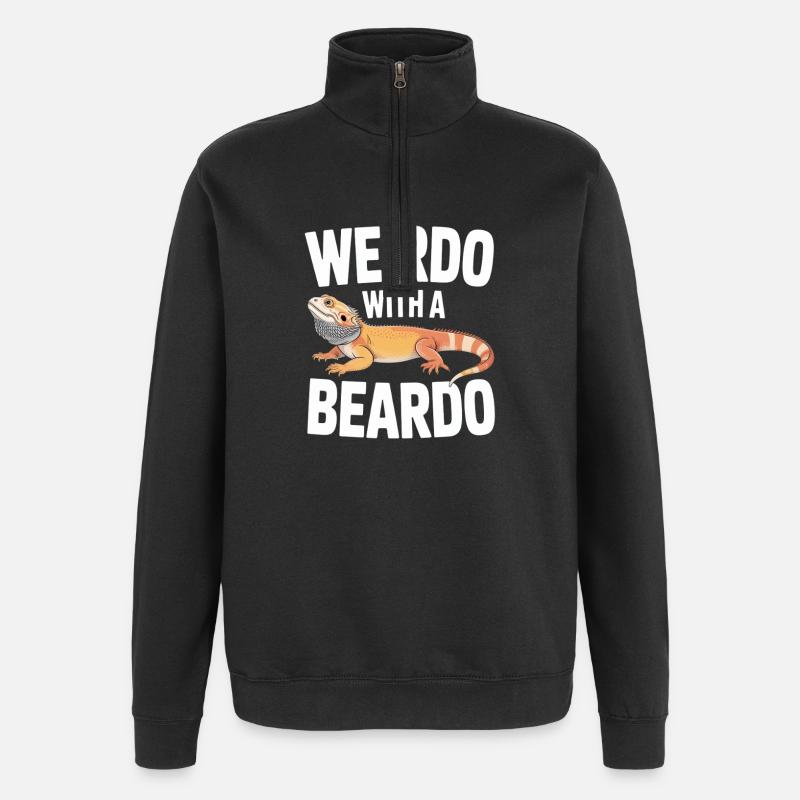Beardo Weirdo Dragon Tee - Sweat à zip 1/4 - noir