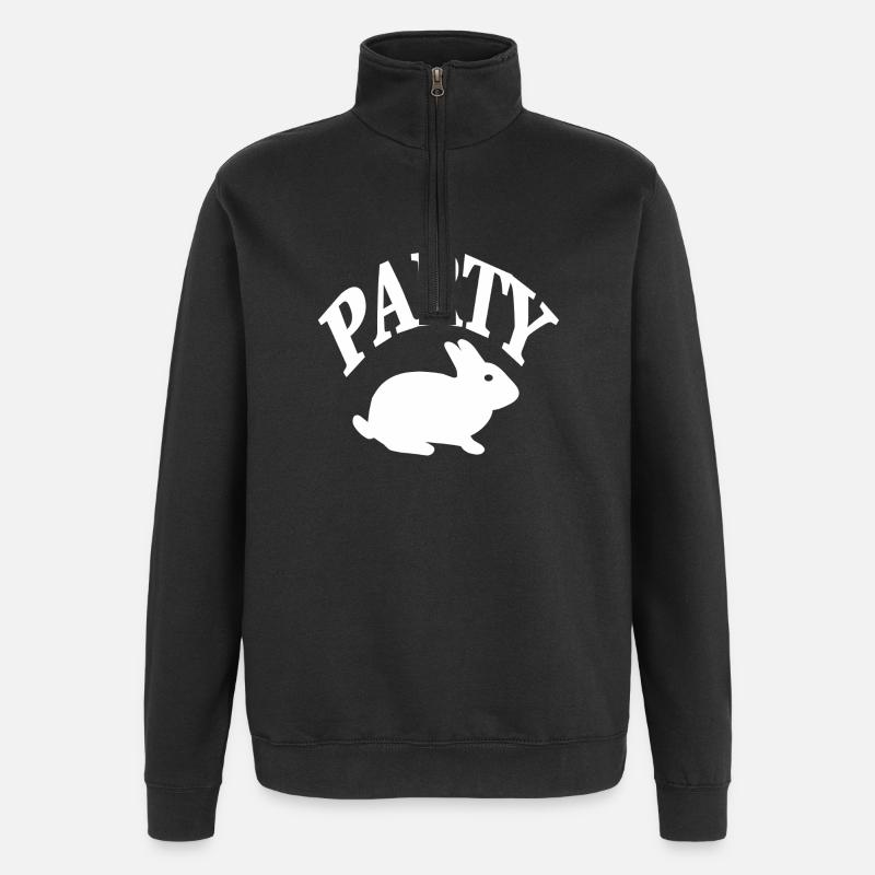 Parti - Sweat à zip 1/4 - noir