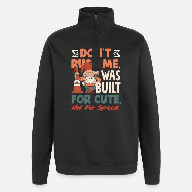 Attends-moi, j’ai de petites jambes - Sweat à zip 1/4 - noir