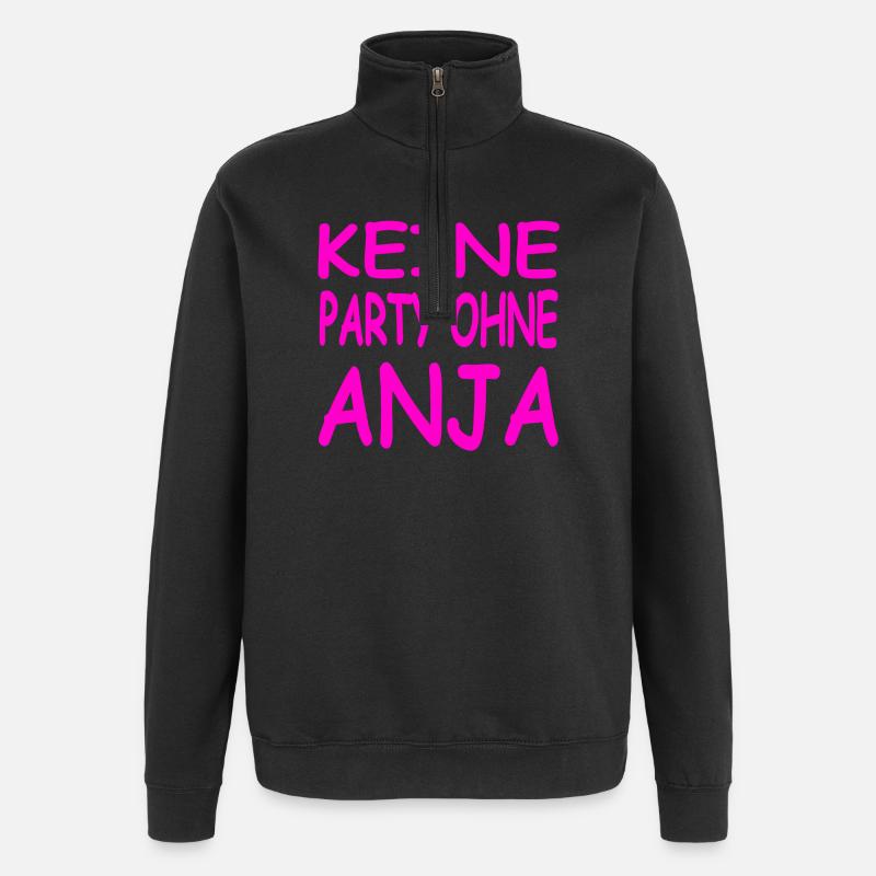 Anja - Sweat à zip 1/4 - noir