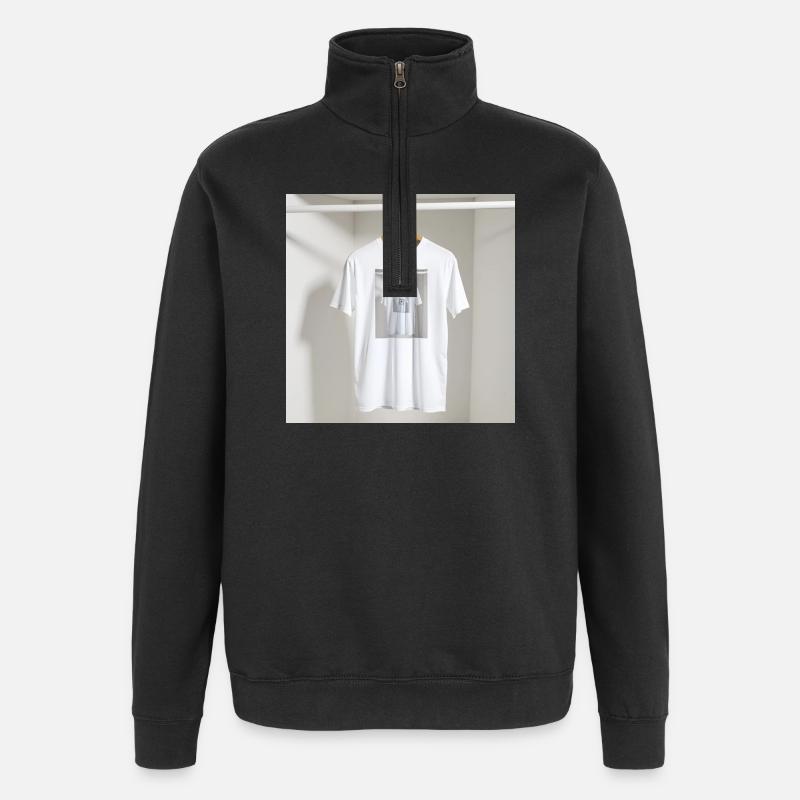 Framed Reflection Tee - Quarter-Zip Sweatshirt - black