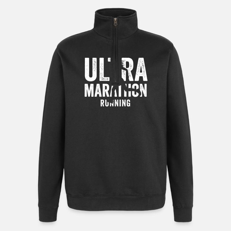 Ultra Marathon Running - Quarter-Zip Sweatshirt - black