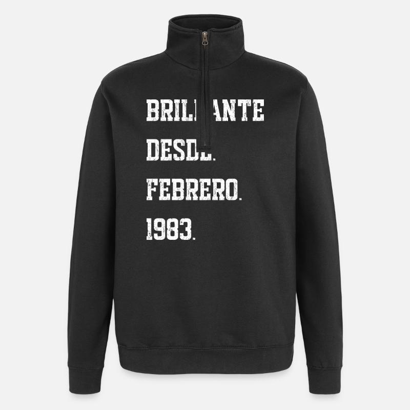 Date de naissance : février 1983 - Sweat à zip 1/4 - noir