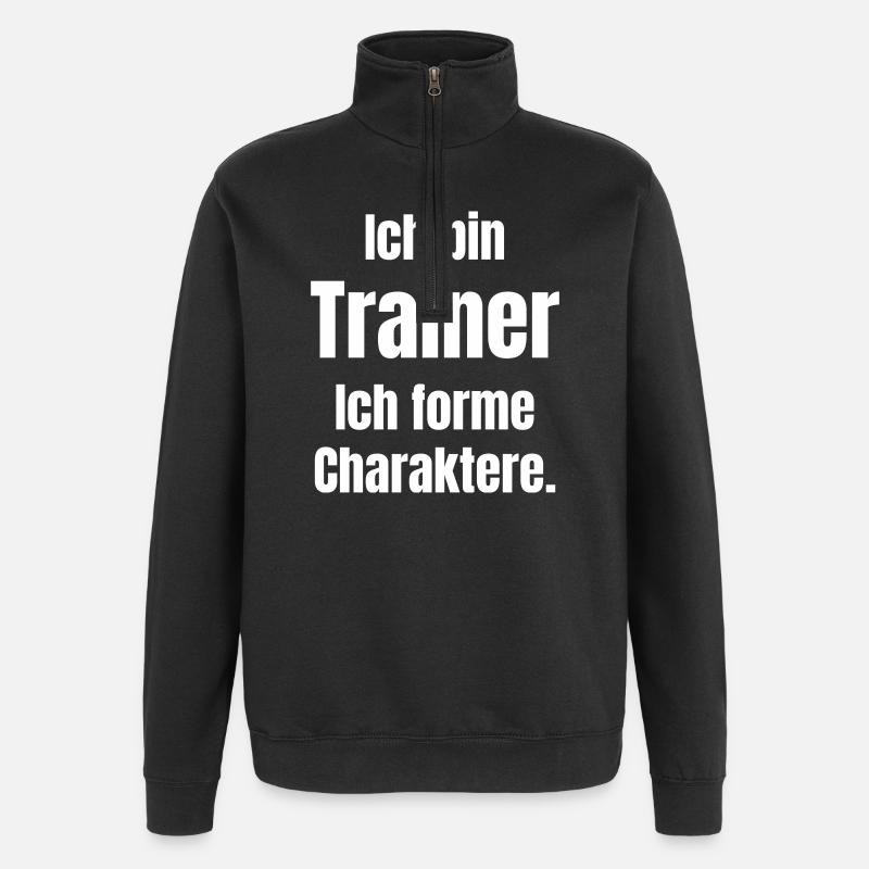 I'm a Trainer – Character Shaping - Quarter-Zip Sweatshirt - black
