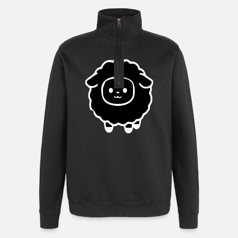 black sheep - Quarter-Zip Sweatshirt - black