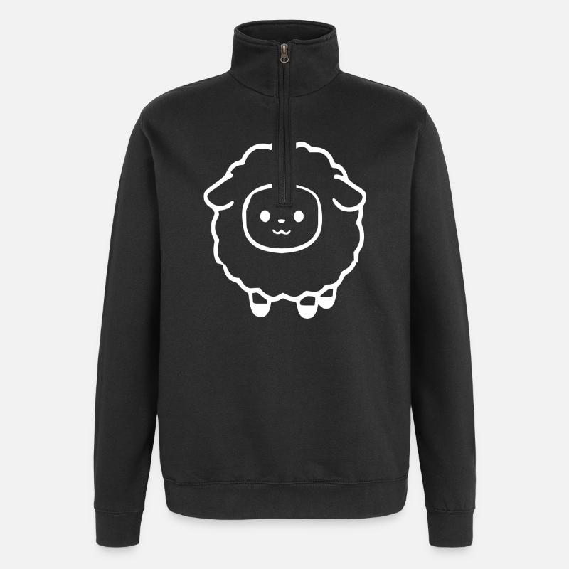 Sheep Sheep Lamb - Quarter-Zip Sweatshirt - black