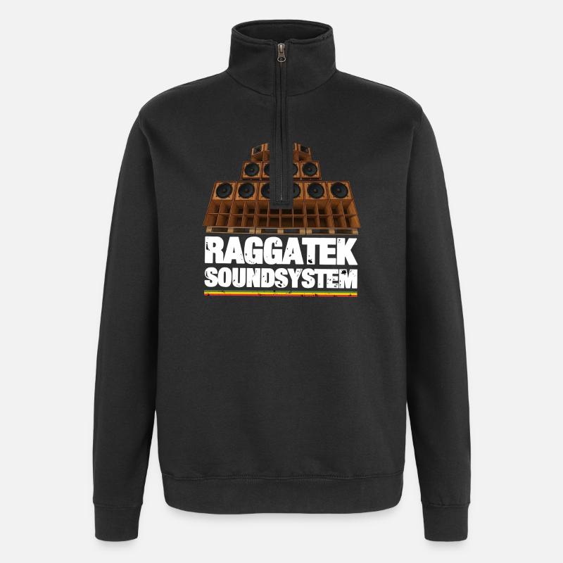 Raggatek - Sweat à zip 1/4 - noir