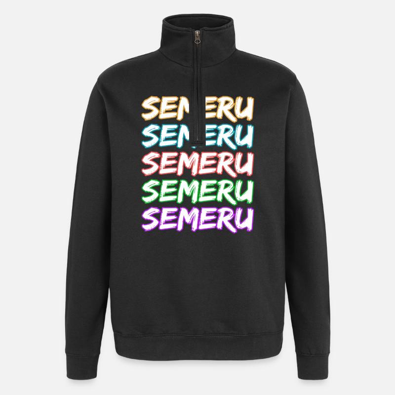 Klettern Semeru - Quarter-Zip-Sweatshirt - Schwarz