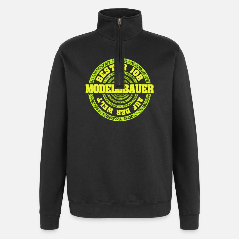 Gift for model builder - Quarter-Zip Sweatshirt - black