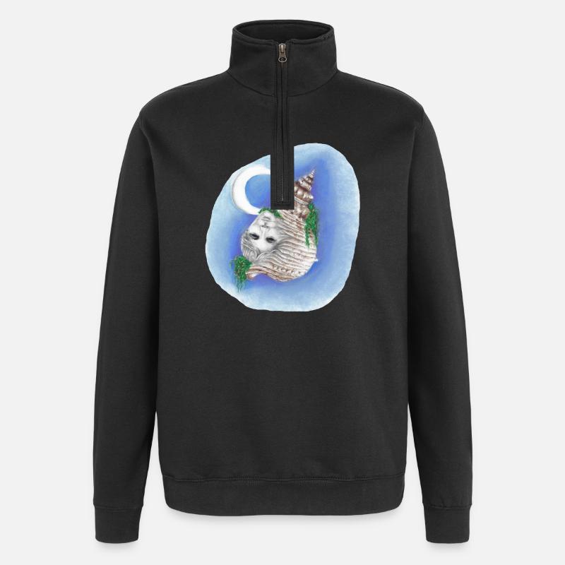 04. Erinnererseele - Quarter-Zip-Sweatshirt - Schwarz