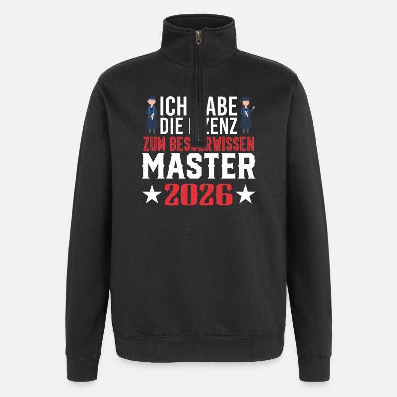 Master's Degree Graduation 2026 - Quarter-Zip Sweatshirt - black