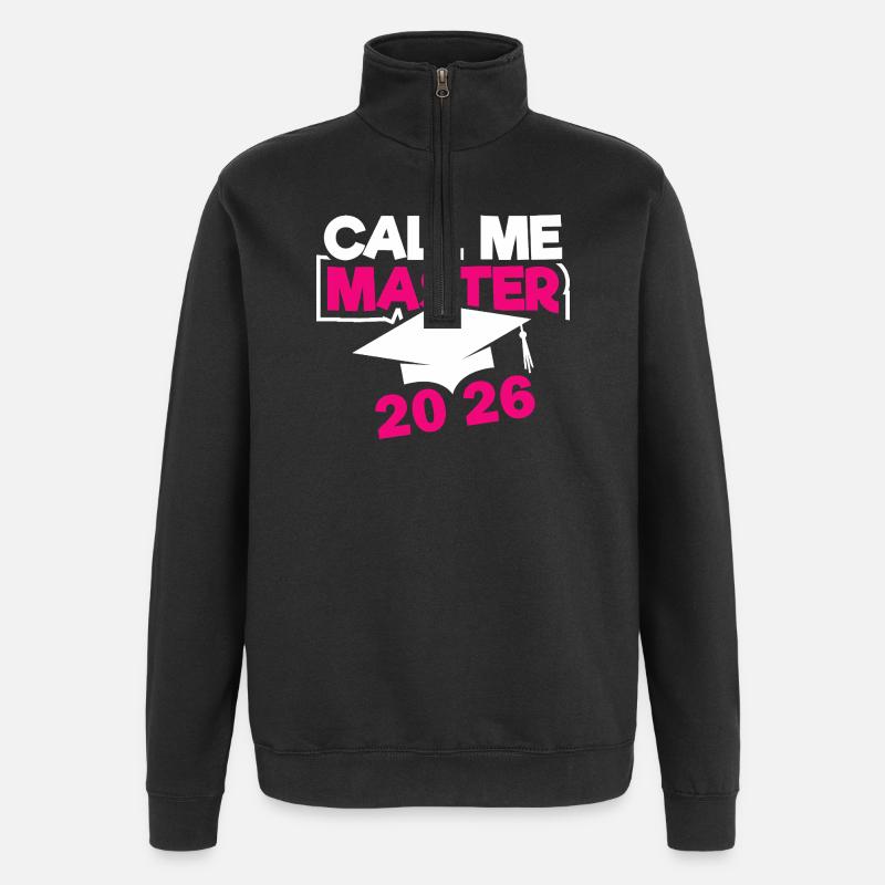 Master 2026 Diplôme - Sweat à zip 1/4 - noir