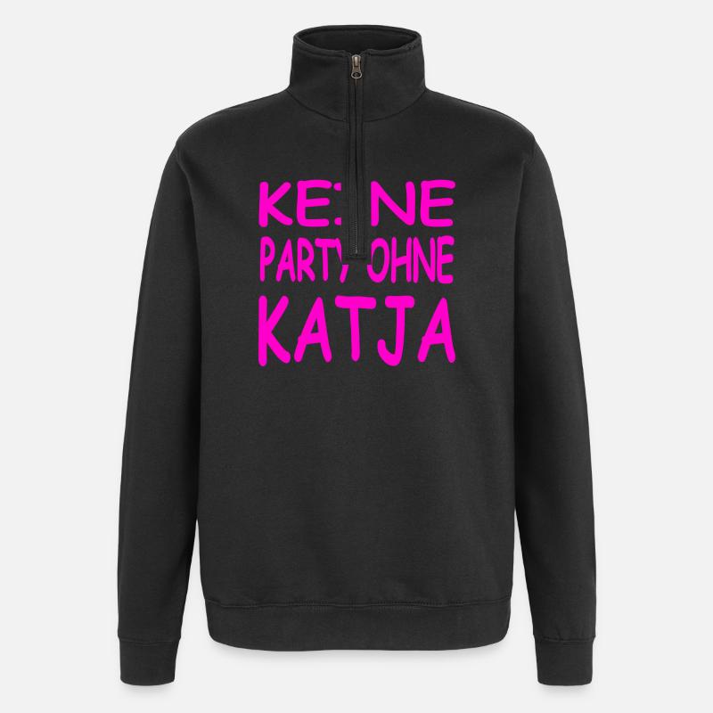 Katja - Sweat à zip 1/4 - noir