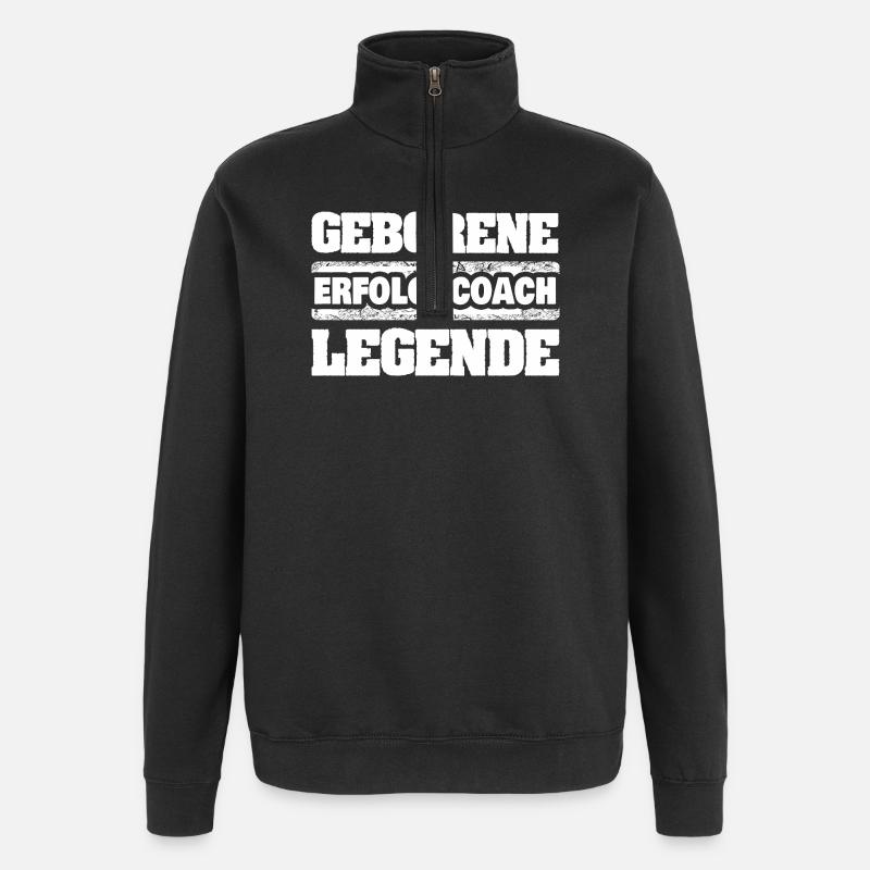 Profession Success Coach - Quarter-Zip Sweatshirt - black