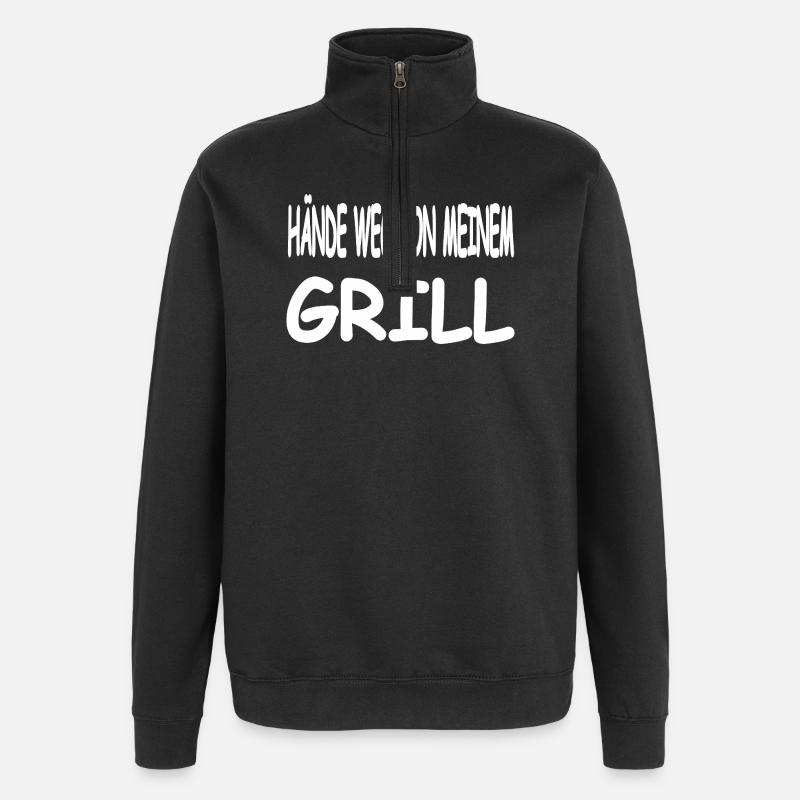 Grill - Quarter-Zip-Sweatshirt - Schwarz