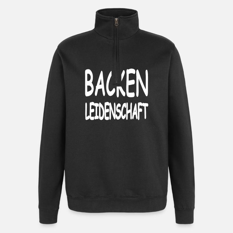 Cuire - Sweat à zip 1/4 - noir