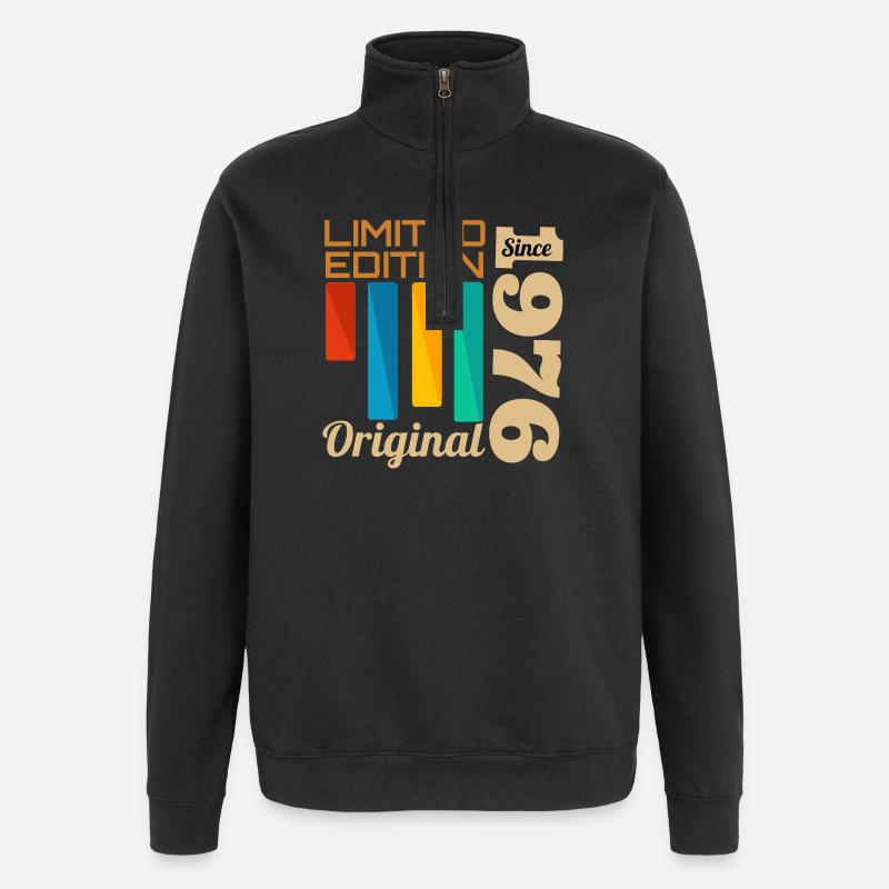 Limitierte Originalausgabe 1976 Jubiläum - Quarter-Zip-Sweatshirt - Schwarz