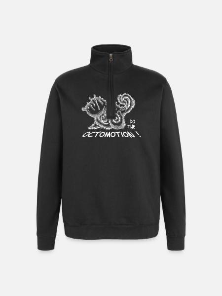 Do the Octomotion – Funny Octopus & Sea - Quarter-Zip Sweatshirt - black