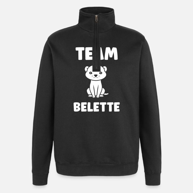 Team Weasel - Quarter-Zip Sweatshirt - black