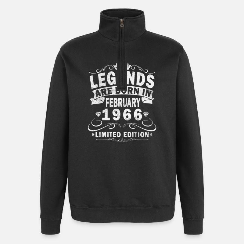 Février 1966 - Février 1966 Don - Sweat à zip 1/4 - noir