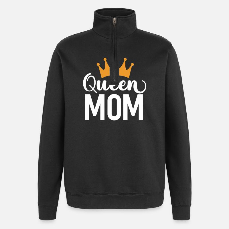 Die Mutter der Königin - Quarter-Zip-Sweatshirt - Schwarz