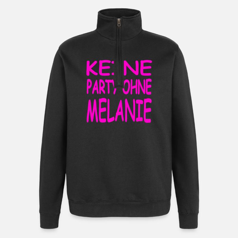 Melanie - Sweat à zip 1/4 - noir