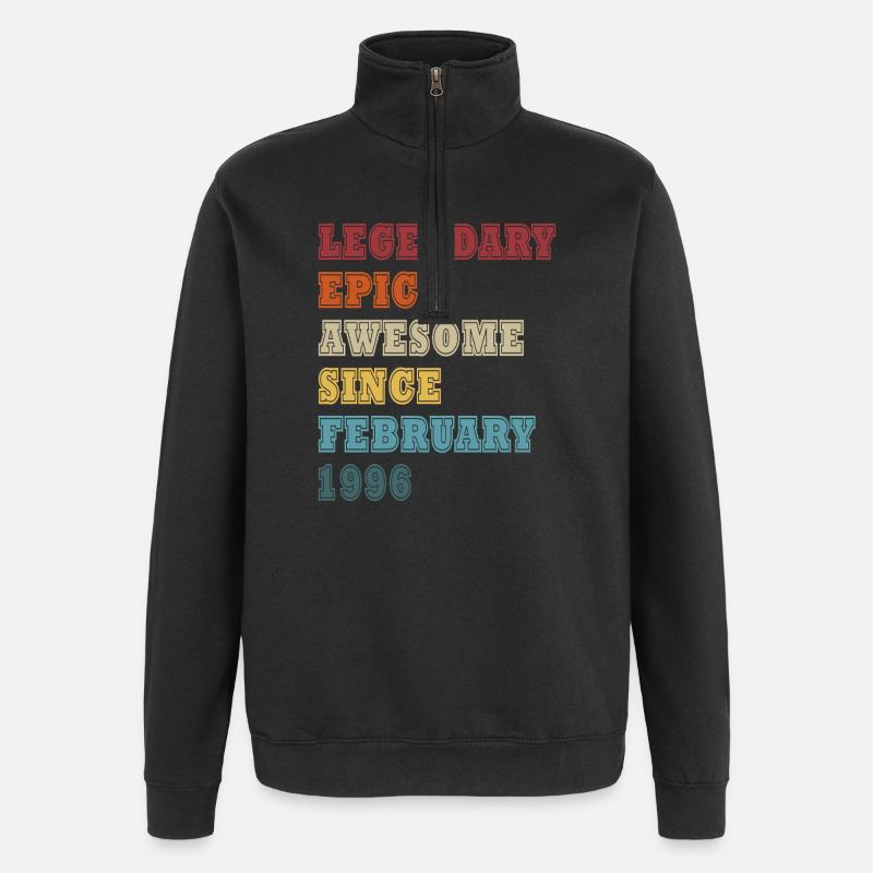 30e anniversaire février 1996 Millésime - Sweat à zip 1/4 - noir