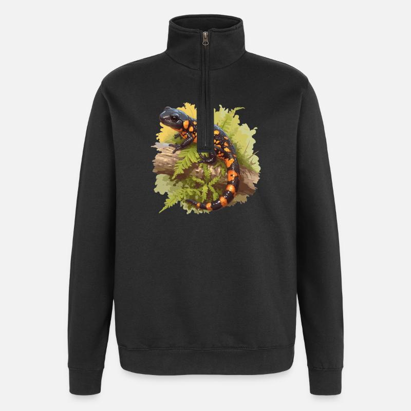 Salamandre de feu Salamandre - Sweat à zip 1/4 - noir