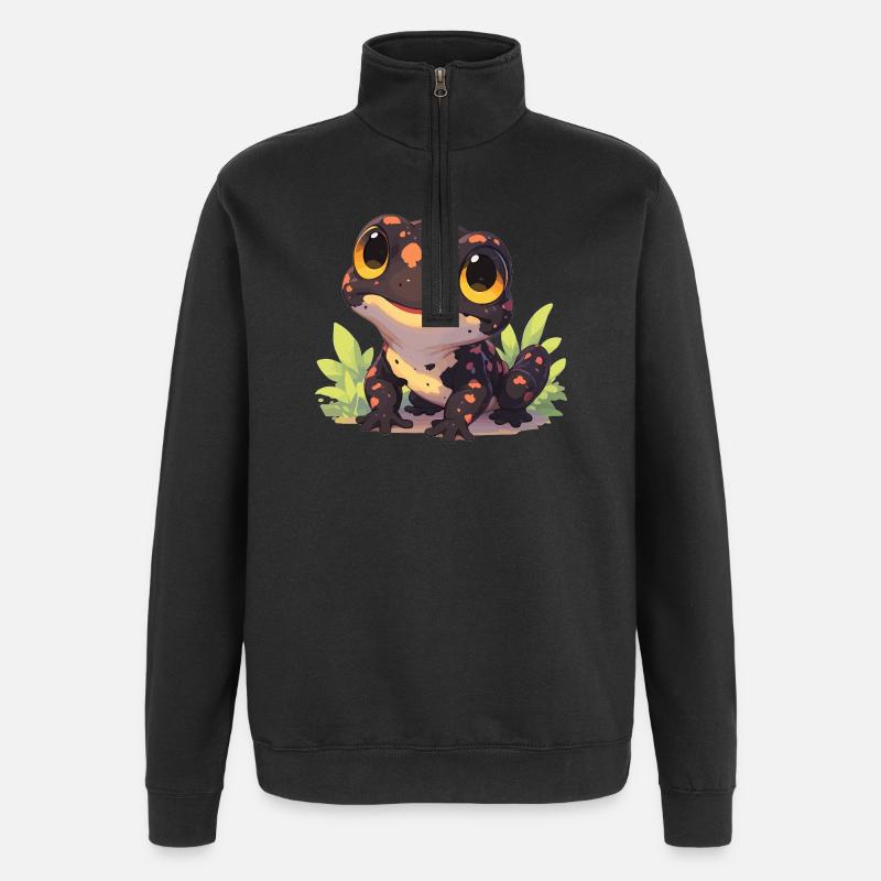 Feuersalamander Salamander - Quarter-Zip-Sweatshirt - Schwarz