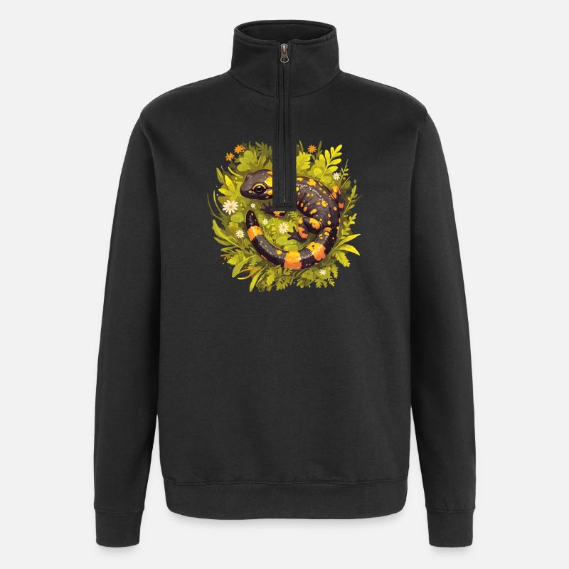 Feuersalamander Salamander - Quarter-Zip-Sweatshirt - Schwarz