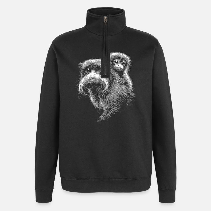 Tamarin - Quarter-Zip Sweatshirt - black