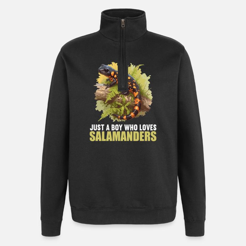 Salamandre de feu Salamandre - Sweat à zip 1/4 - noir